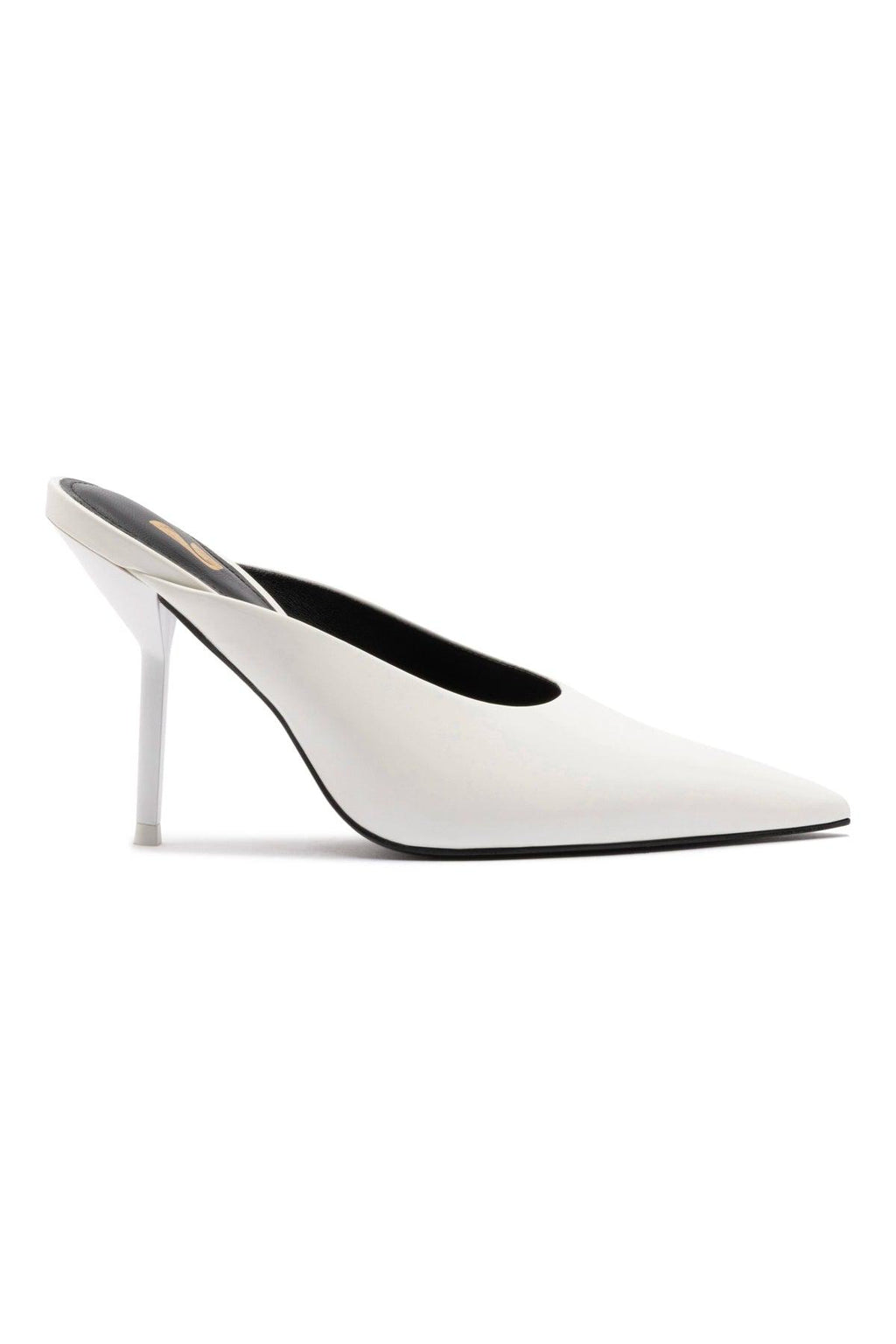 Lova Mule In White Box Leather