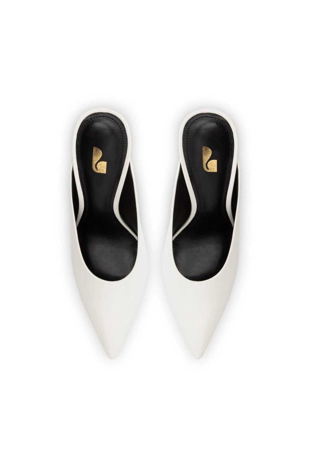 Lova Mule In White Box Leather