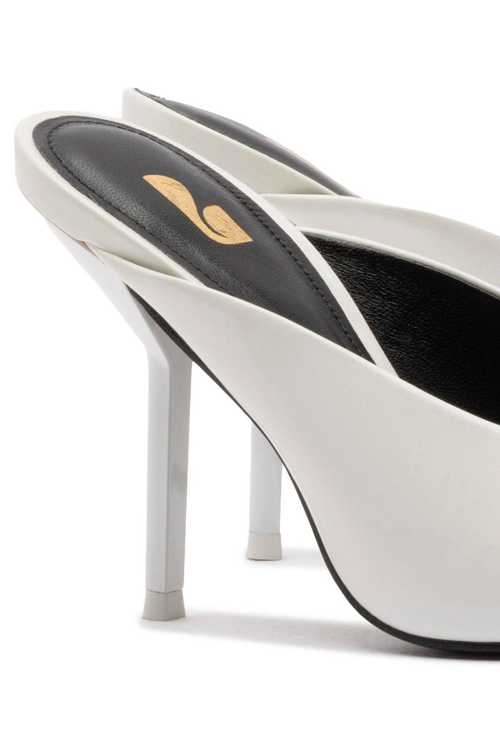 Lova Mule In White Box Leather