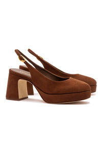Ariana Low In Brown Leather