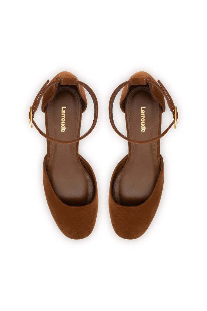 Ari Verona Low Pump In Burnt Umber Suede