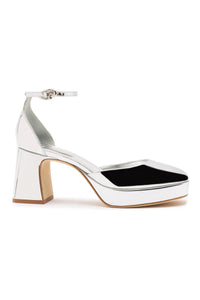 Ari Verona Low Pump In Silver Specchio