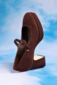 Blair Platform In Brown Leather