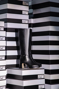 Dolly Verona Hi Boot In Black Leather