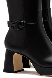 Dolly Verona Hi Boot In Black Leather