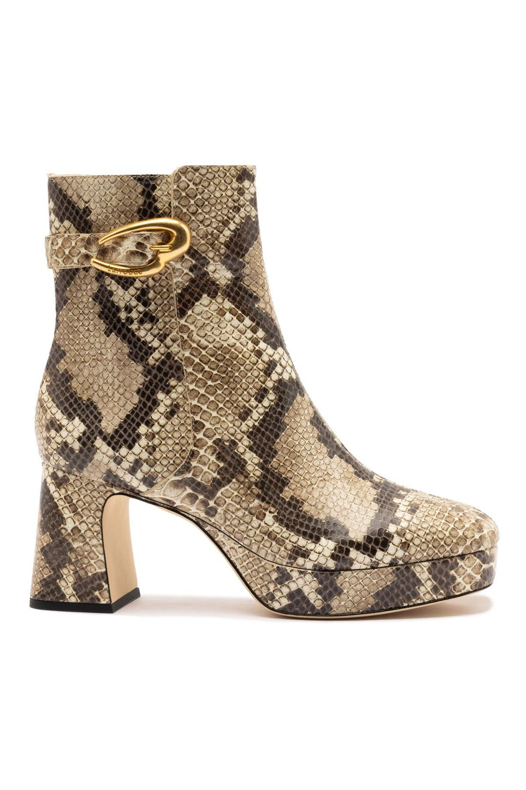 Dolly Verona Low Boot In Neutral Snake Leather