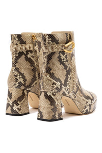 Dolly Verona Low Boot In Neutral Snake Leather