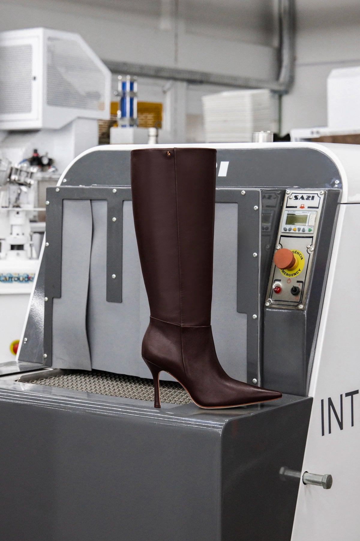 Carina Boot In Brown Leather