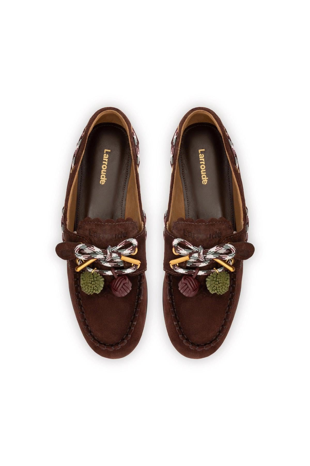 Cyprus Boat Shoe In Brown Suede