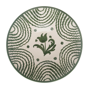 Flor Very Large Green Serving Bowl