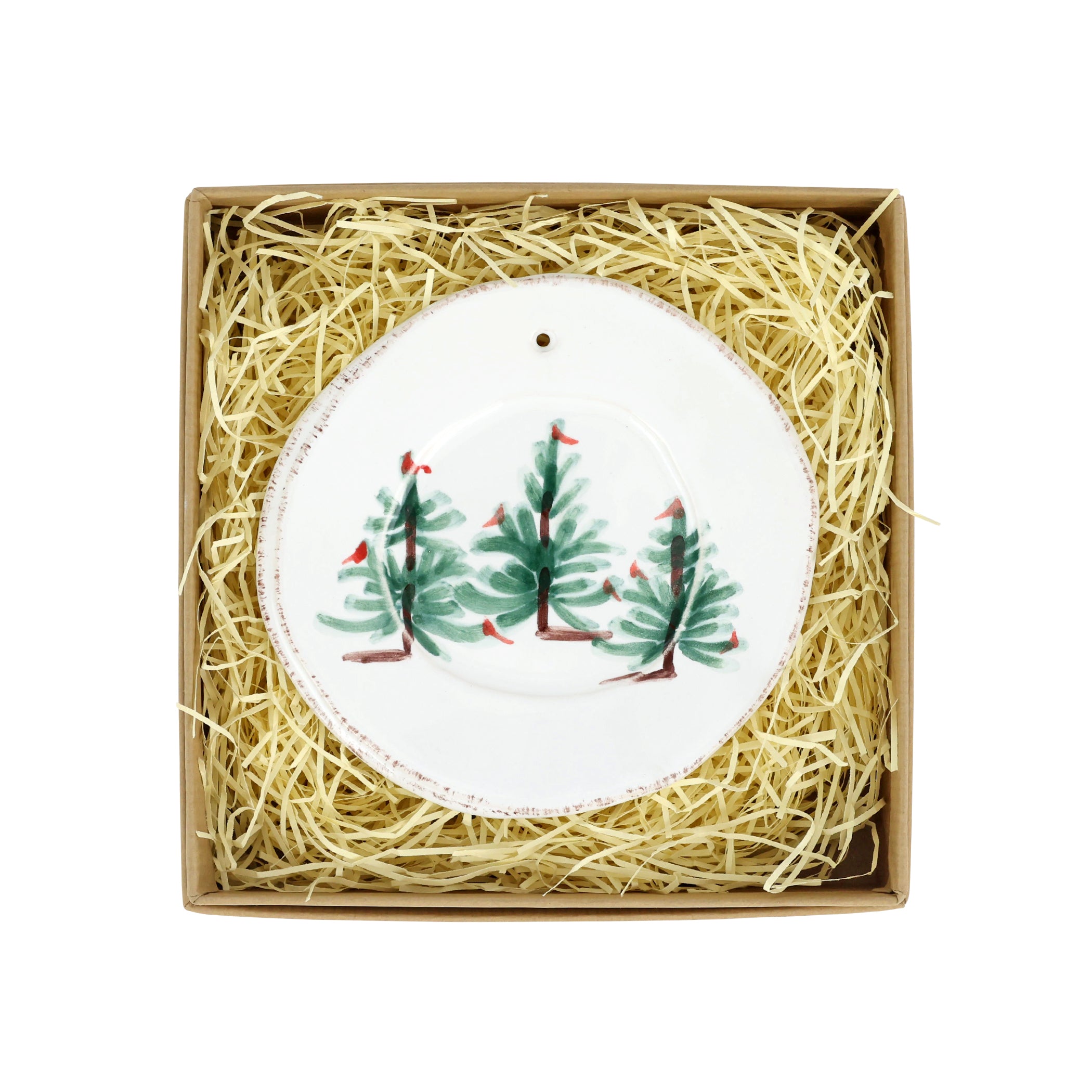 Lastra Holiday Round Ornament in Green