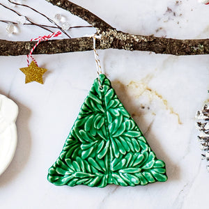 Lastra Holiday Green Figural Ornament in Green