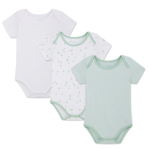 Baby Bodysuit Bundle in Parisian Green in 3-6