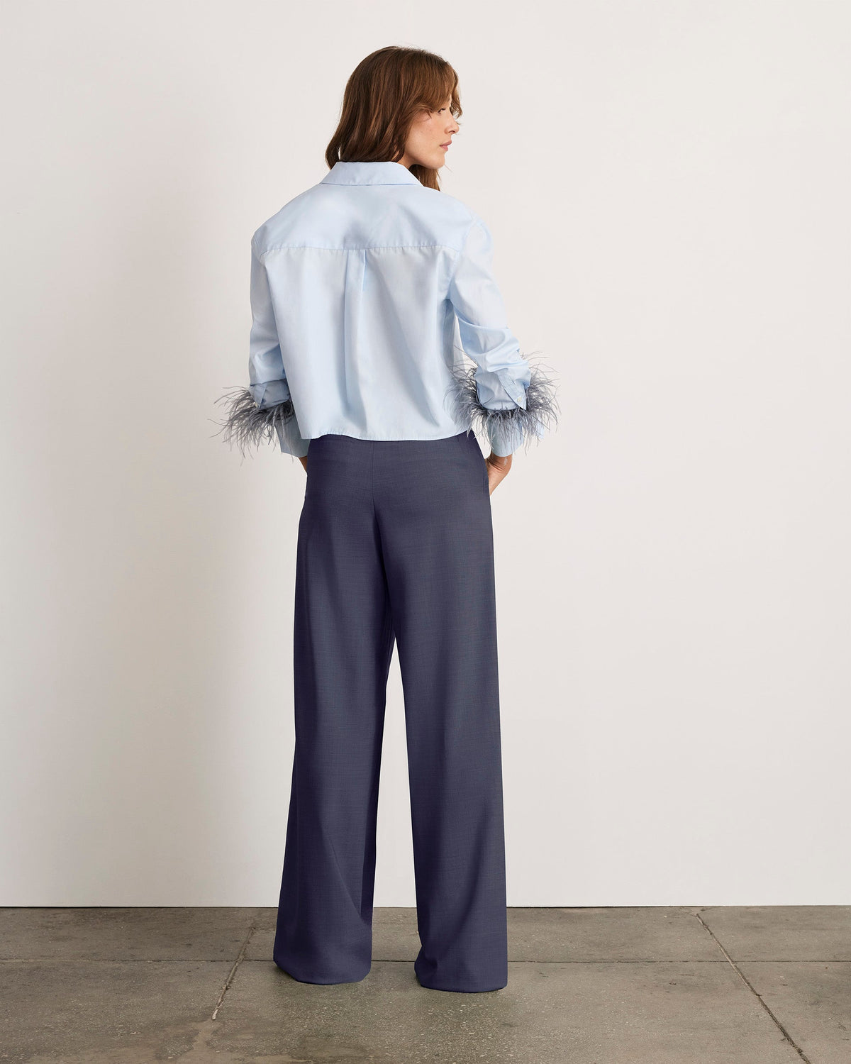 Largaux Feather Top in Oxford