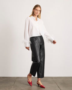 Largaux Feather Top in Optic White