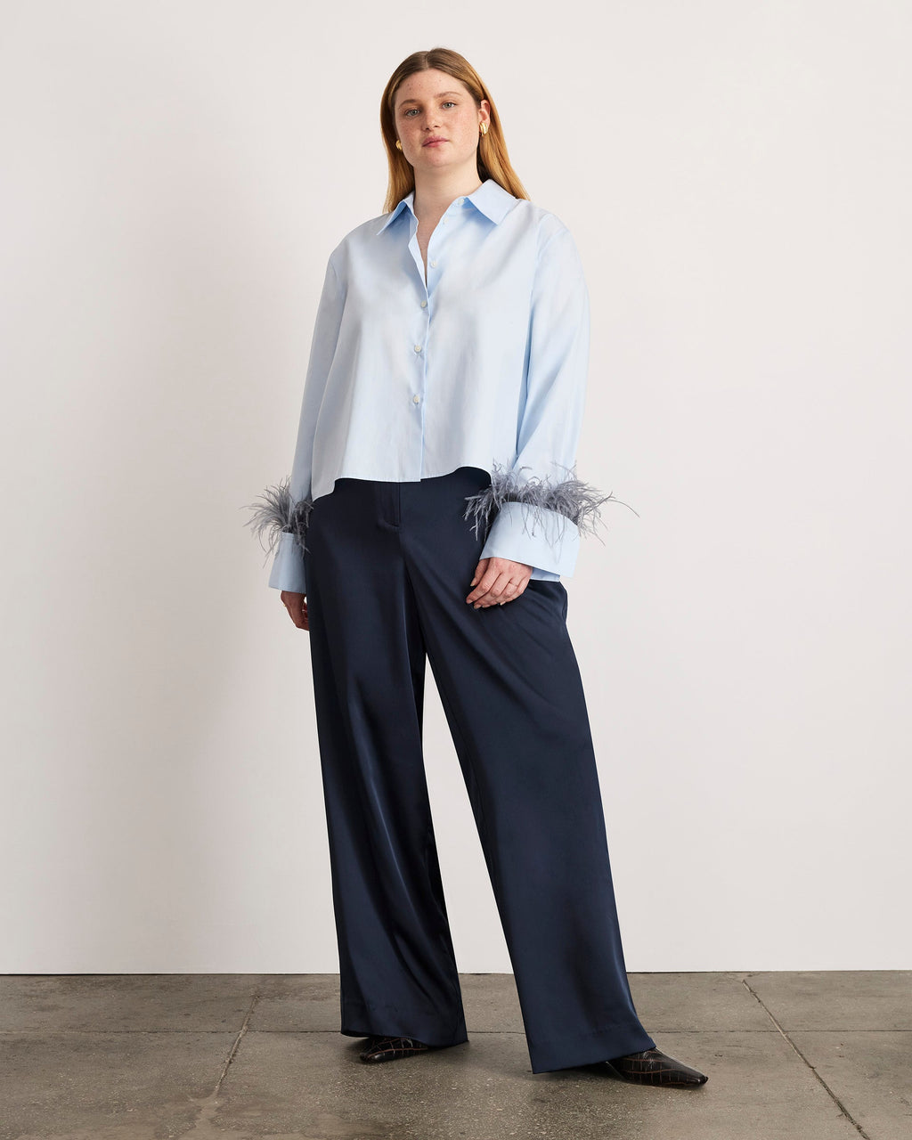 Largaux Feather Top in Oxford