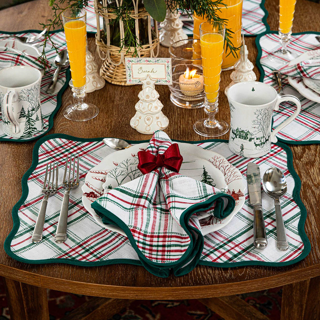 Merry Tartan Napkin, Set of 4