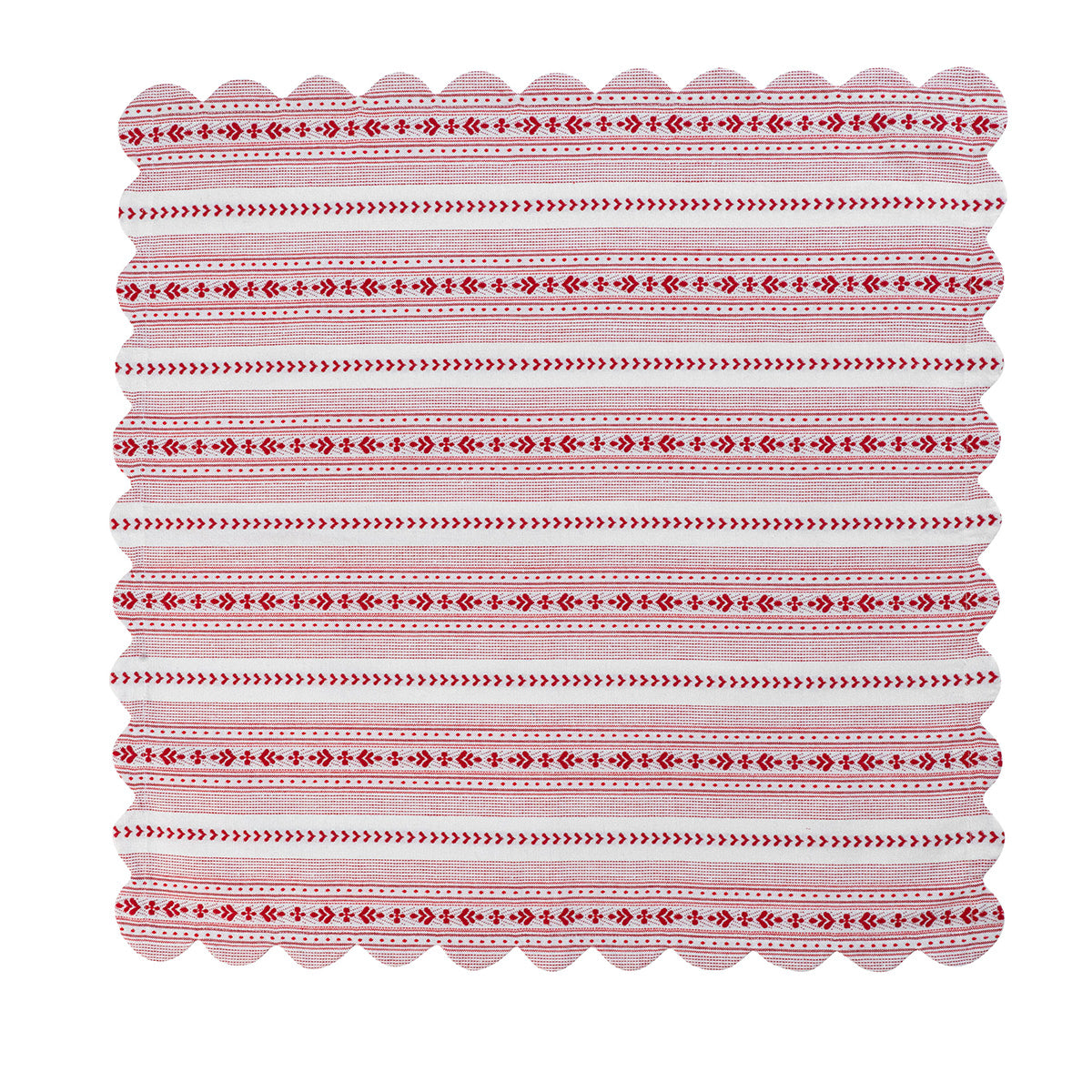 Villa Stripe Napkin in Red, Set of 4