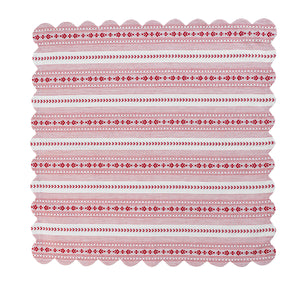 Villa Stripe Napkin in Red, Set of 4
