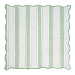 Cabana Stripe Napkin, Set of 4 in Seagrass