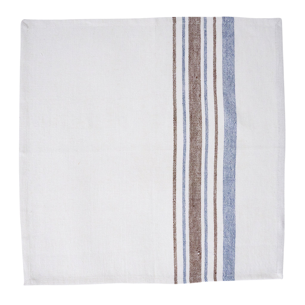 Danish Stripe Napkin in Taupe, Set of 4