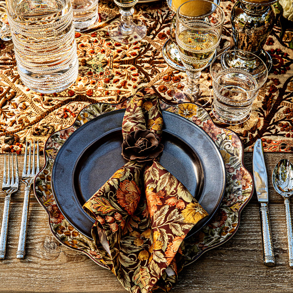 Willa Napkin in Amber, Set of 4