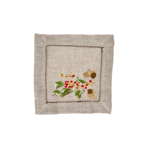 Forest Walk Cocktail Napkin Assorted in Multi, Set of 4