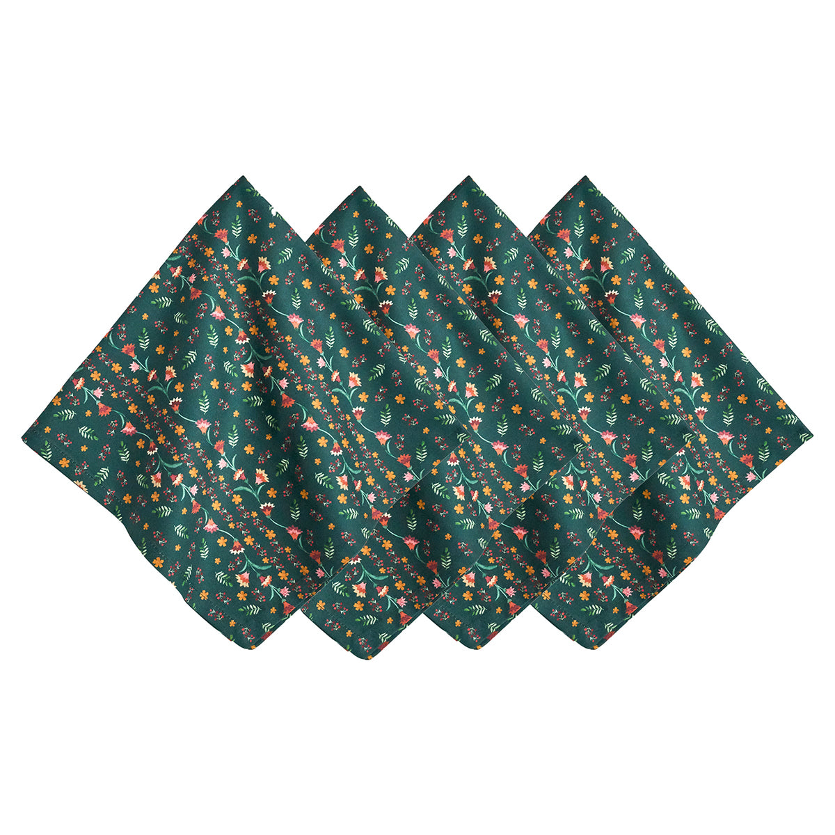 Klara Napkin in Evergreen, Set of 4