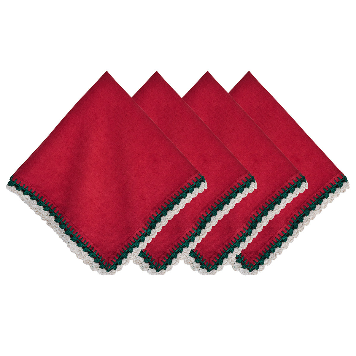 Isadora Napkin in Red, Set of 4