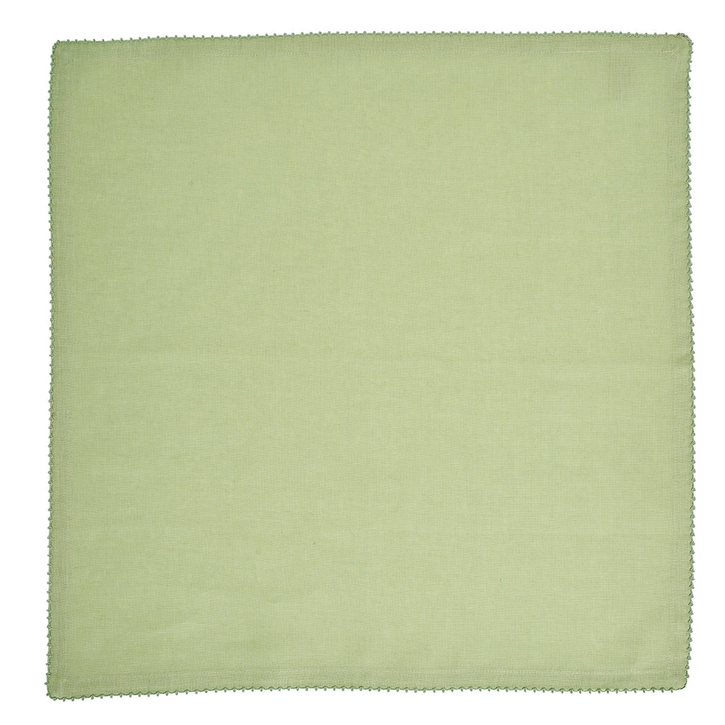 Berry Scallop Napkin in Light Green, Set of 4