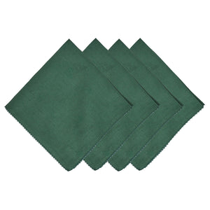 Berry Scallop Napkin in Evergreen, Set of 4