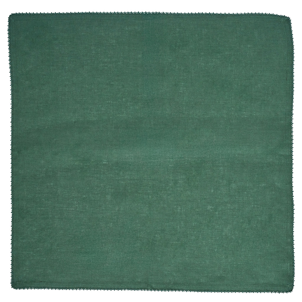 Berry Scallop Napkin in Evergreen, Set of 4