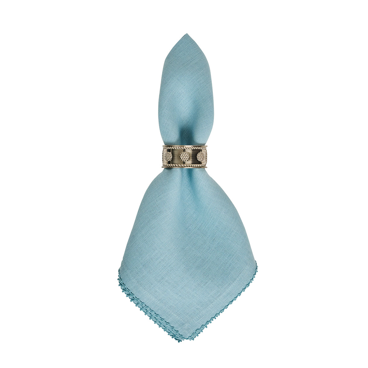 Berry Scallop Napkin in Light Blue, Set of 4