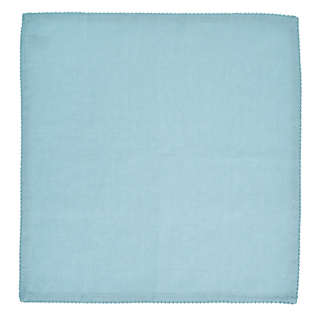 Berry Scallop Napkin in Light Blue, Set of 4