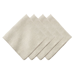 Berry Scallop Napkin in Natural, Set of 4