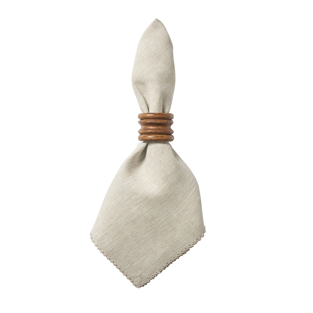 Berry Scallop Napkin in Natural, Set of 4