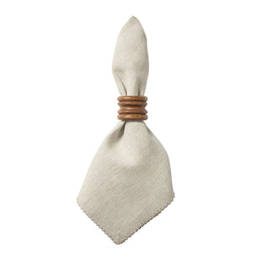 Berry Scallop Napkin in Natural, Set of 4