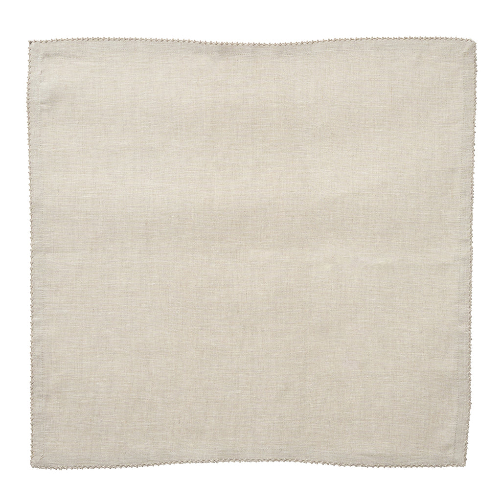 Berry Scallop Napkin in Natural, Set of 4