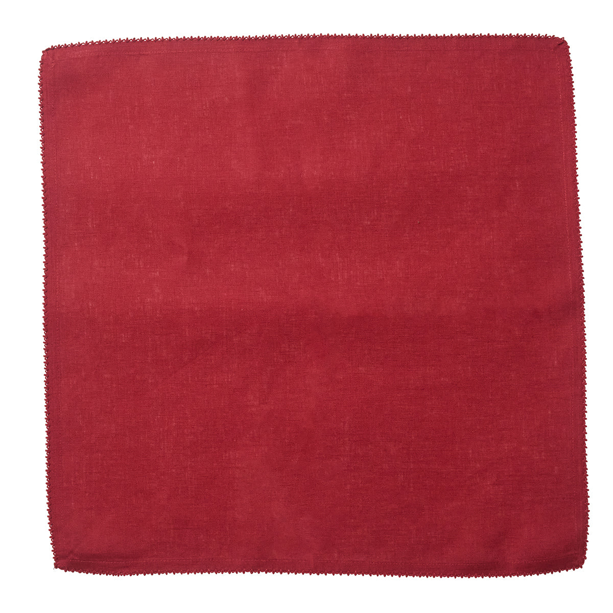 Berry Scallop Napkin in Ruby, Set of 4
