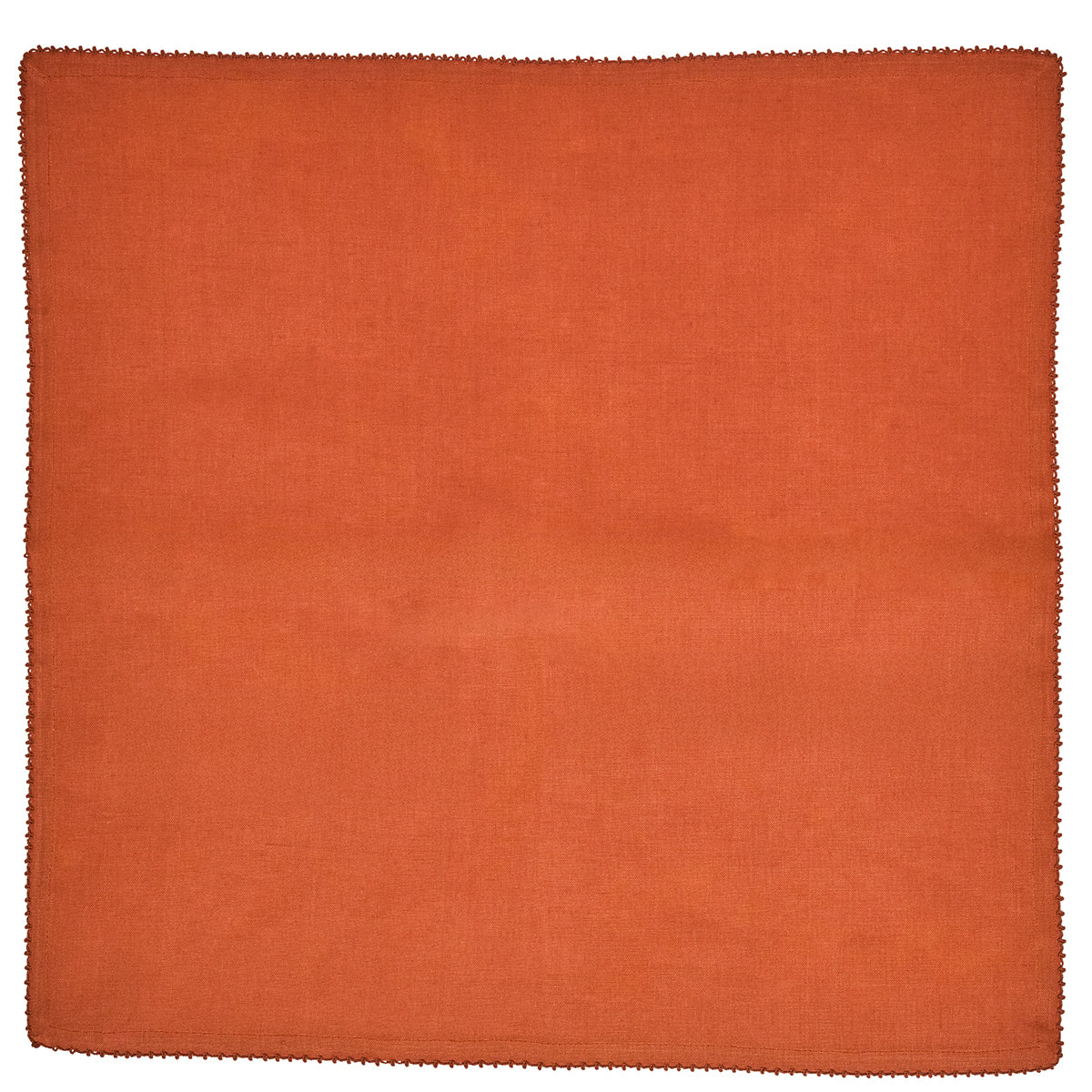 Berry Scallop Napkin in Pumpkin, Set of 4