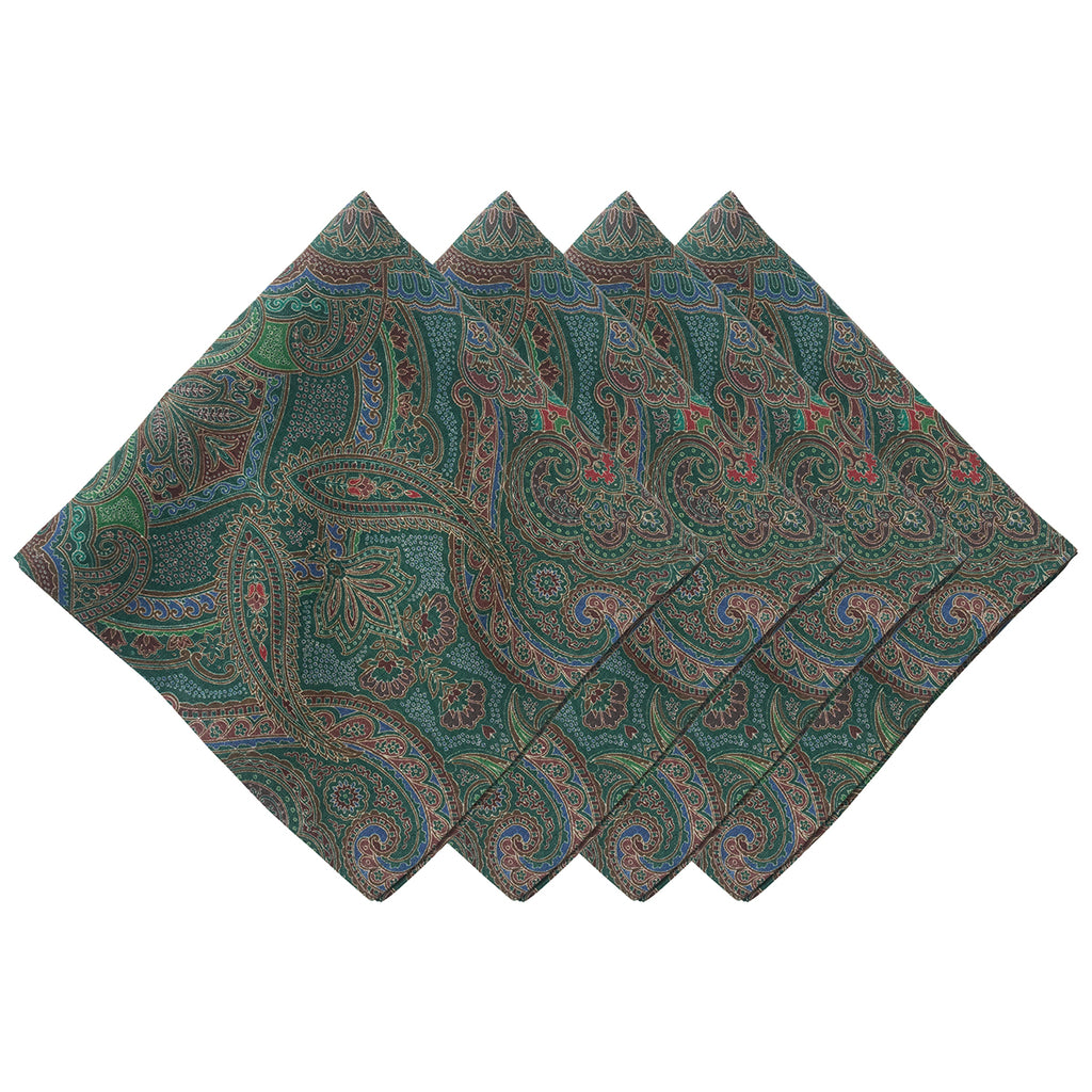 Paisley Napkin in Evergreen, Set of 4