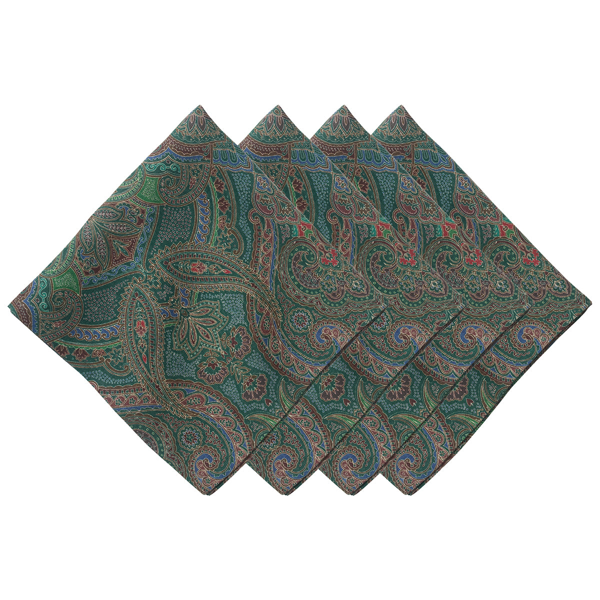 Paisley Napkin in Evergreen, Set of 4