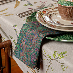 Paisley Napkin in Evergreen, Set of 4