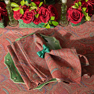 Paisley Napkin in Red, Set of 4