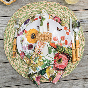 Field of Flowers Napkin in White, Set of 4