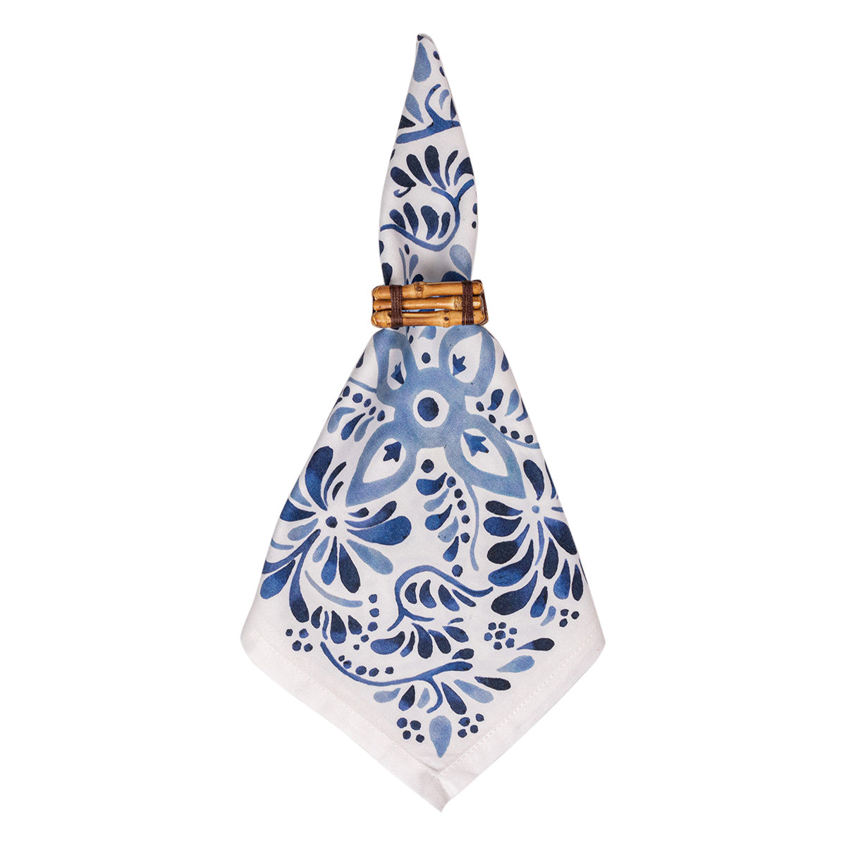 Iberian Napkin in Indigo, Set of 4