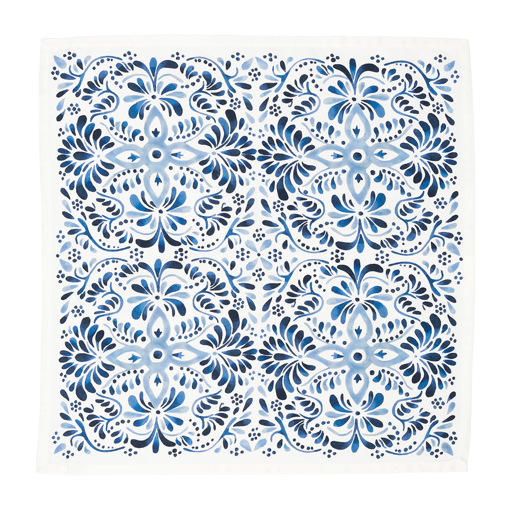 Iberian Napkin in Indigo, Set of 4