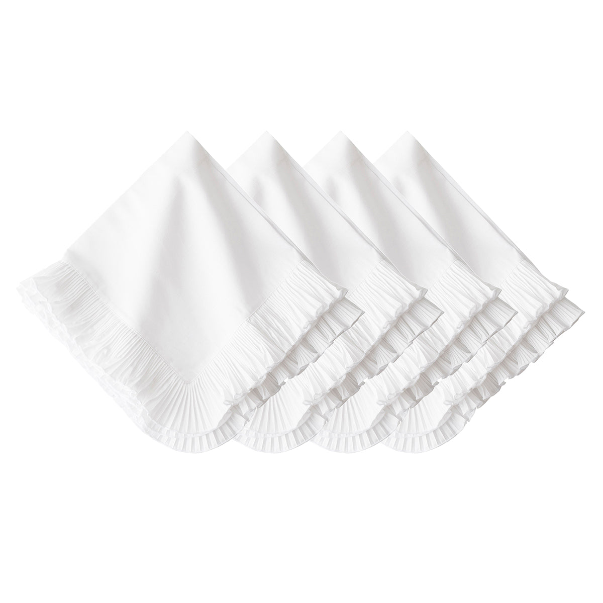 Mademoiselle Napkin in White, Set of 4