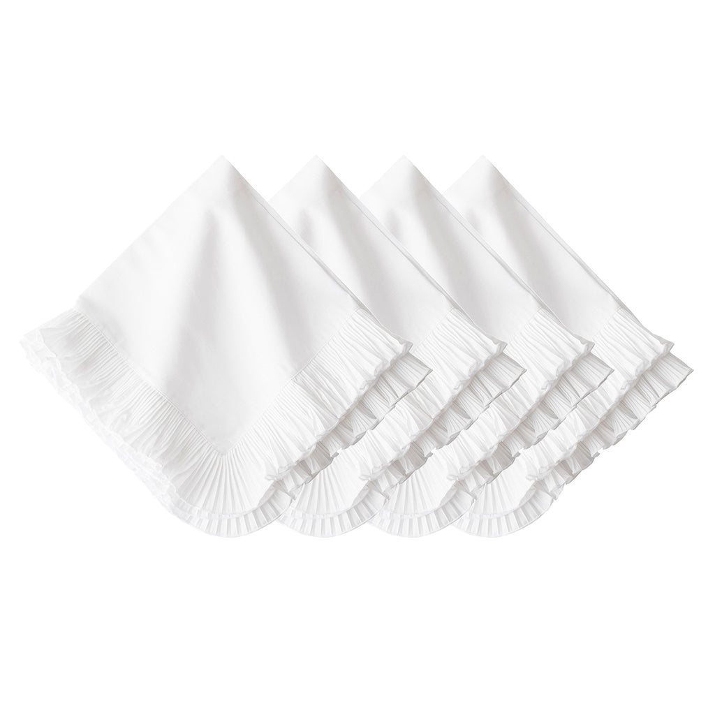 Mademoiselle Napkin in White, Set of 4