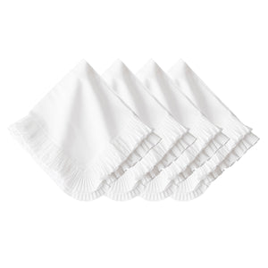 Mademoiselle Napkin in White, Set of 4